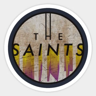 THE SAINTS - VINTAGE YELLOW CIRCLE Sticker